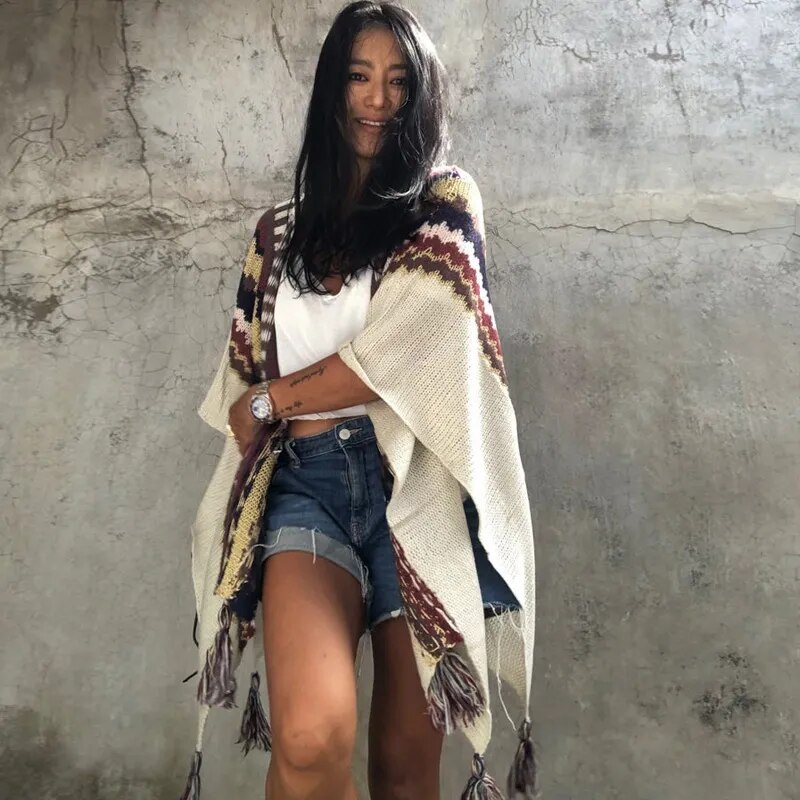 Poncho Mexicain Femme Poncho Mexicain Femme – Image 5