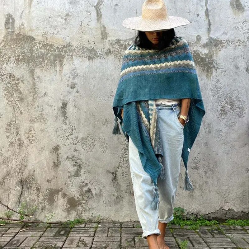 Poncho Mexicain Femme Poncho Mexicain Femme – Image 16