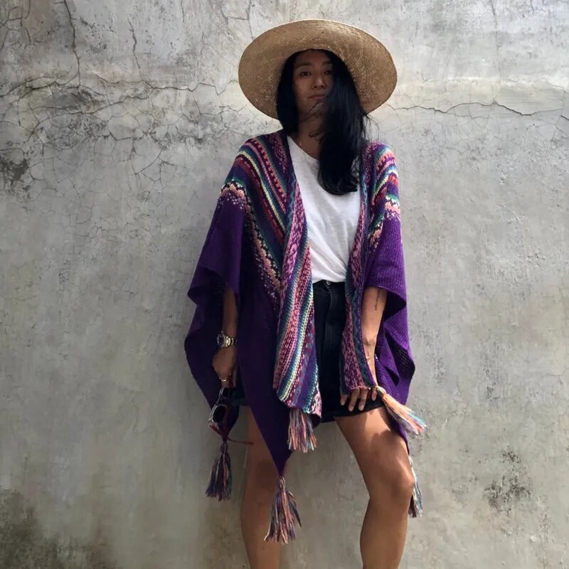Poncho Mexicain Femme Poncho Mexicain Femme – Image 12