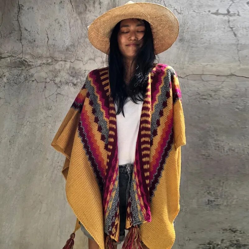 Poncho Mexicain Femme Poncho Mexicain Femme – Image 13