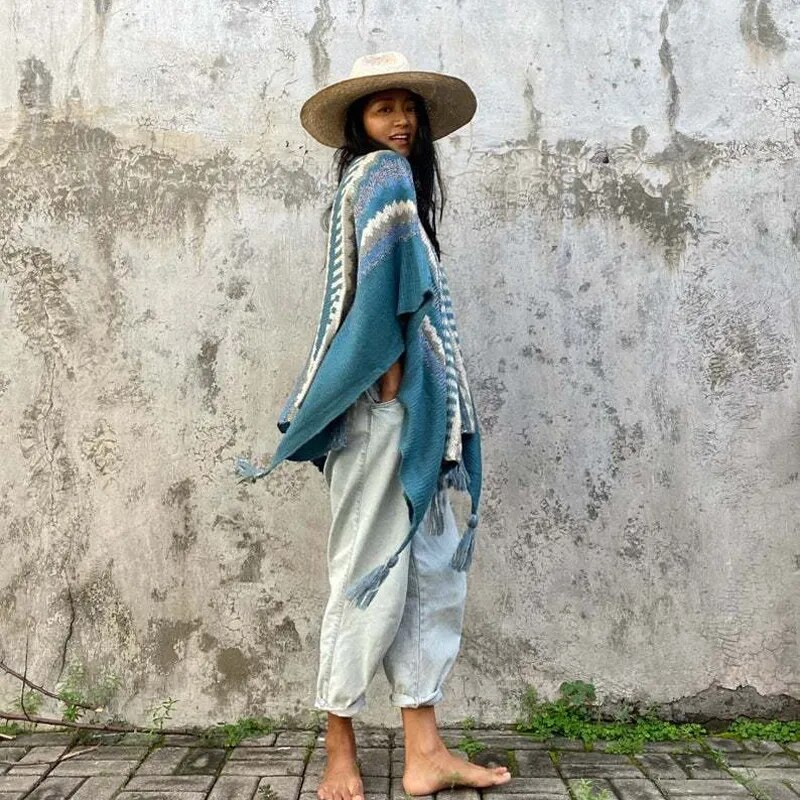 Poncho Mexicain Femme Poncho Mexicain Femme – Image 15