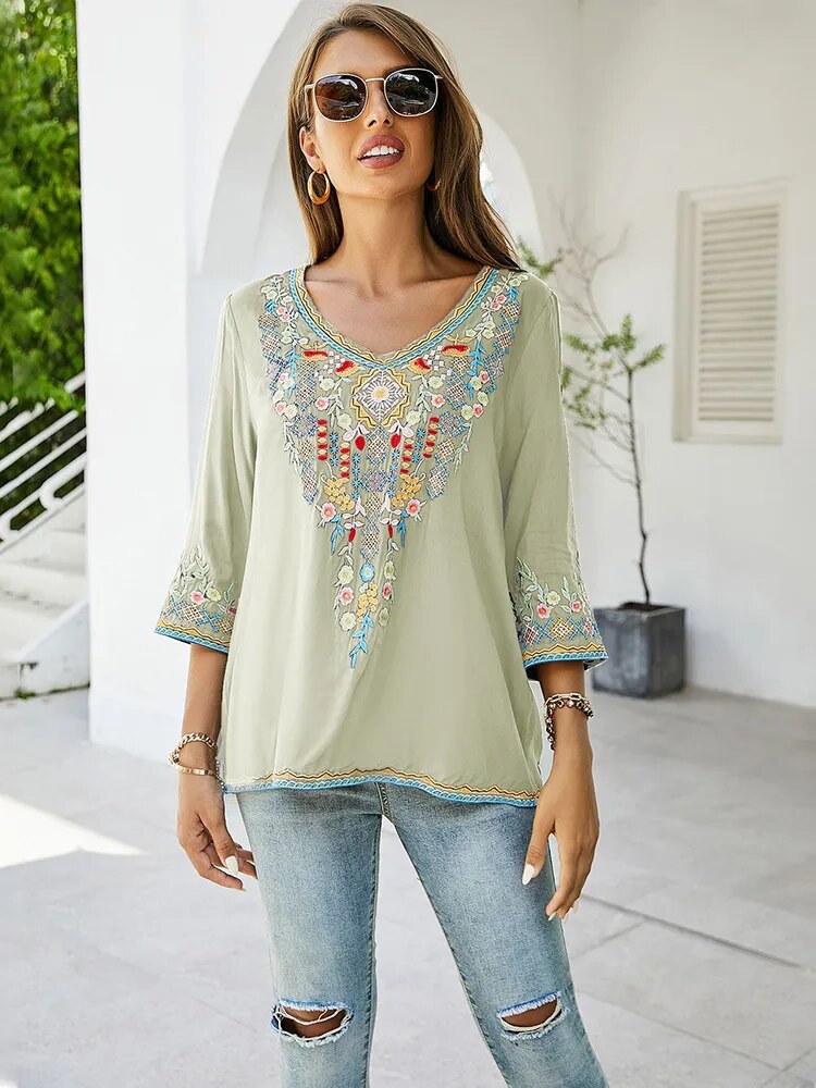 Chemise Mexicaine Femme Chemise Mexicaine Femme – Image 5