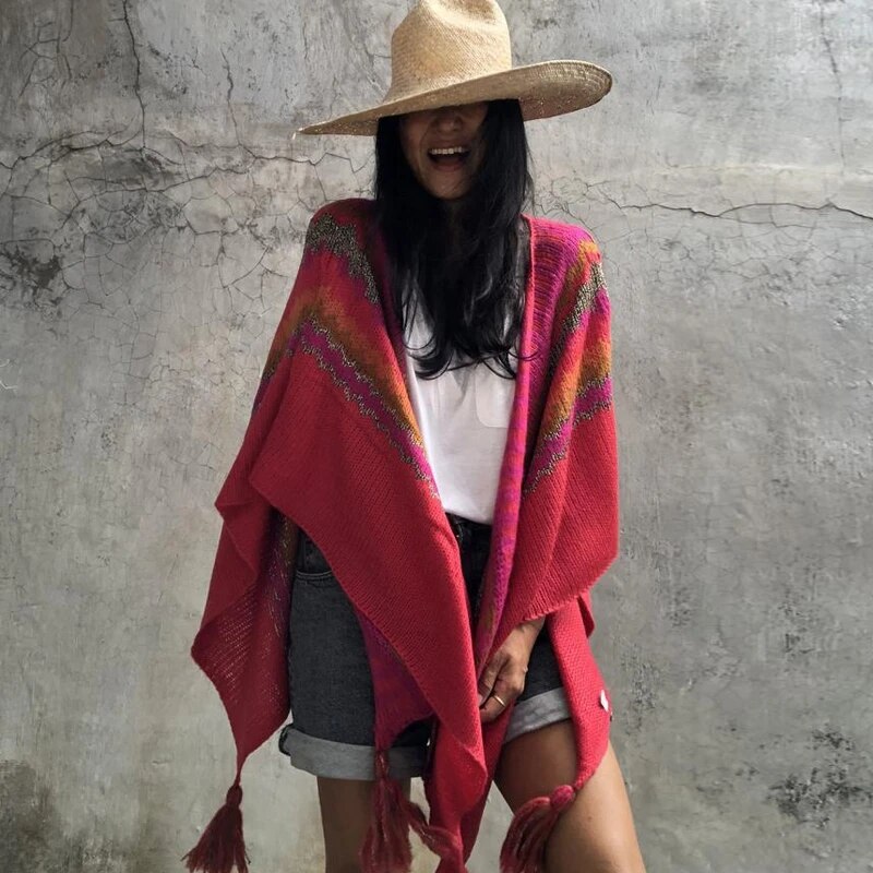Poncho Mexicain Femme Poncho Mexicain Femme – Image 14