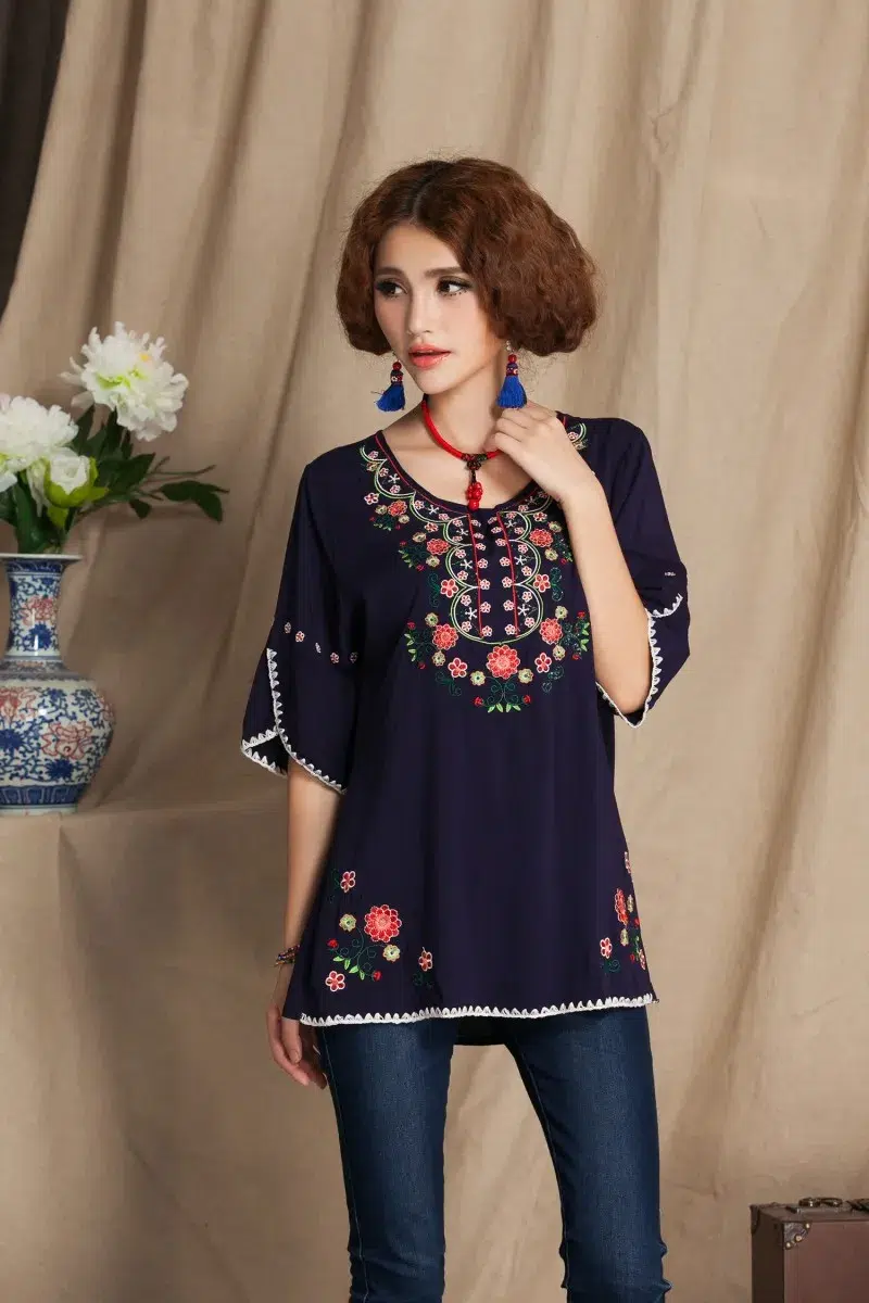 Blouse Frida Kahlo Femme Blouse Frida Kahlo Femme – Image 9