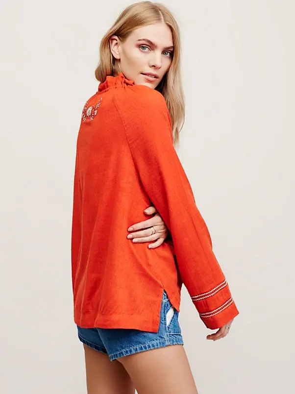 Blouse Bohème Brodée Femme Blouse Bohème Brodée Femme – Image 7