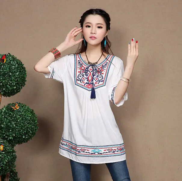 Blouse Brodée Mexicaine Blouse Brodée Mexicaine – Image 8