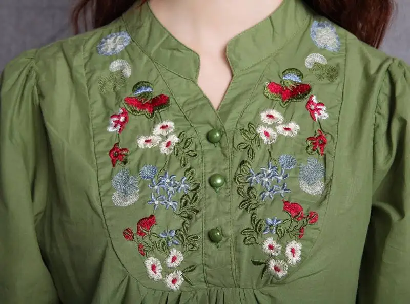 Blouse Rétro Fleurie Femme Blouse Rétro Fleurie Femme – Image 13