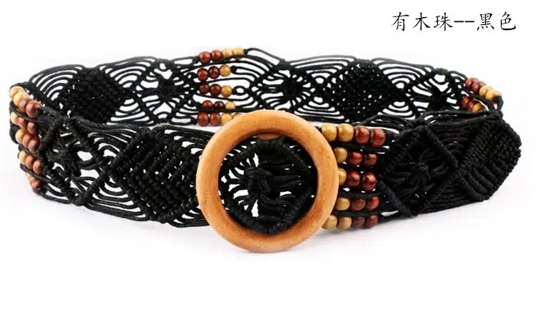 Ceinture Corde Tressée Femme Ceinture Corde Tressée Femme – Image 2