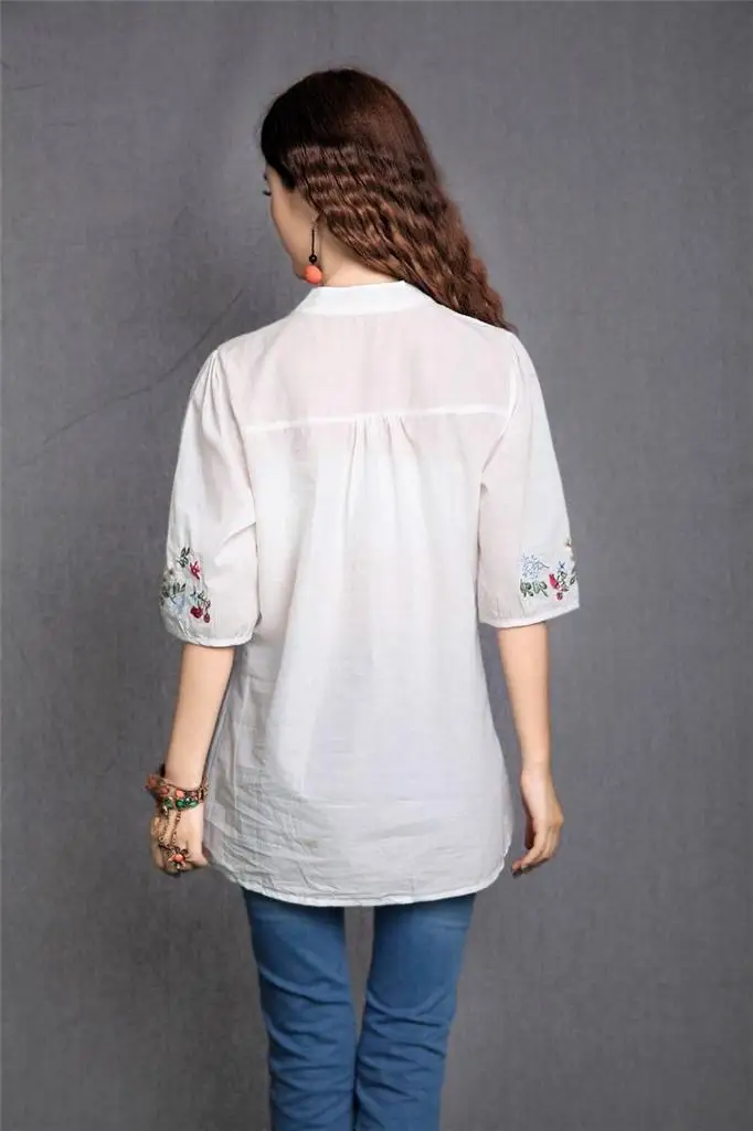 Blouse Rétro Fleurie Femme Blouse Rétro Fleurie Femme – Image 17