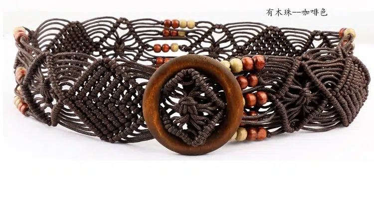 Ceinture Corde Tressée Femme Ceinture Corde Tressée Femme – Image 3