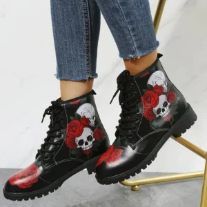 Bottes Tête de Mort Femme Bottes Tête de Mort Femme