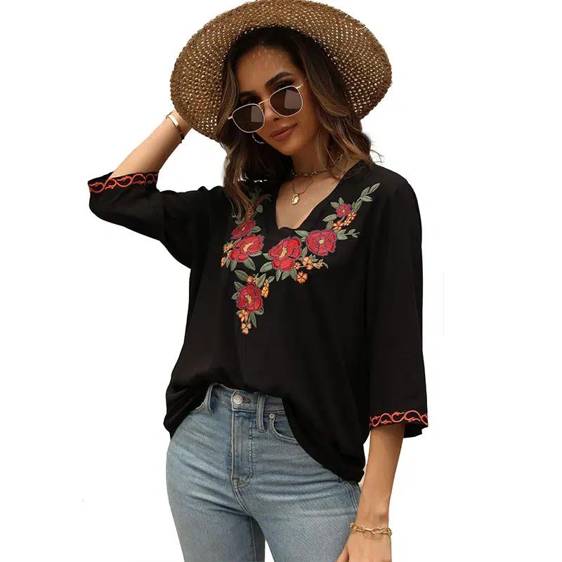 Chemise Mexicaine pour Femme S105c6e93b9b046e9a7e7d49833d6f1d26.webp