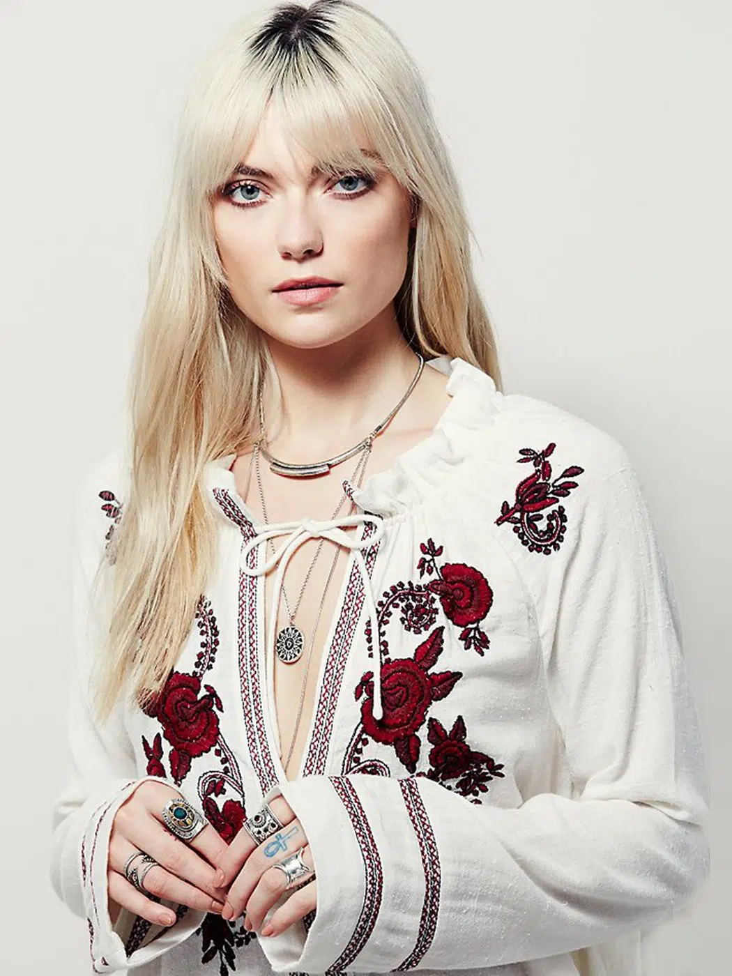 Blouse Bohème Brodée Femme Blouse Bohème Brodée Femme – Image 3