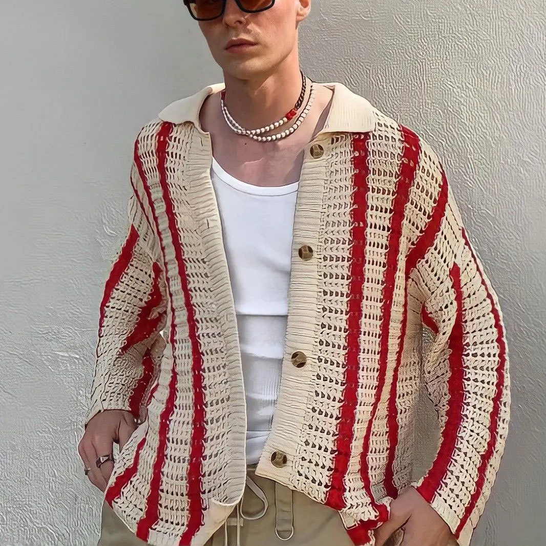Look d'été et chemisette en crochet homme style street chic