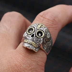 Bague en Argent Tête de Mort