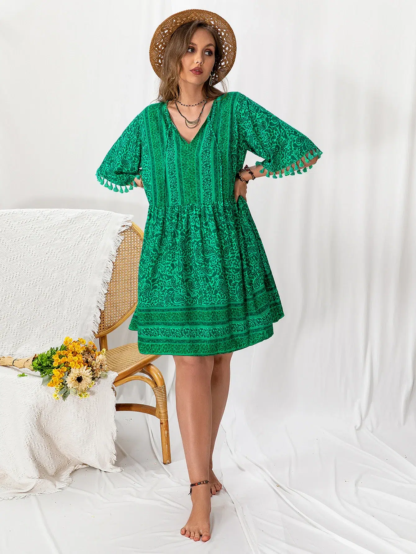 Robe Bohème Chic Courte S37f656e955b7450688e2ff986ee8863aM.webp