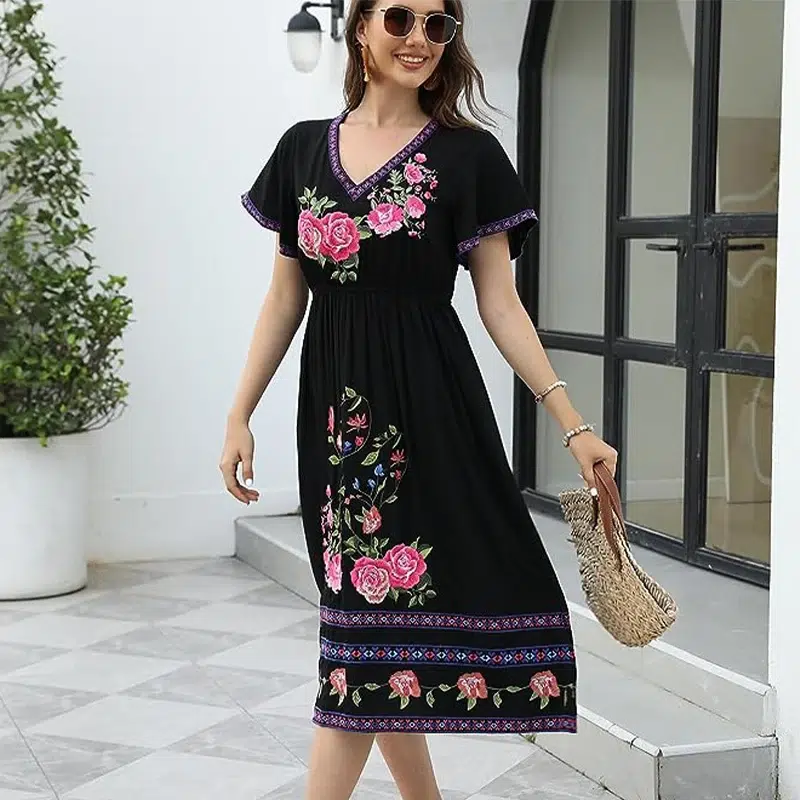 Robe Champêtre Fleurie S56af9ae1a60e44808c8ba44991a6900cp.webp