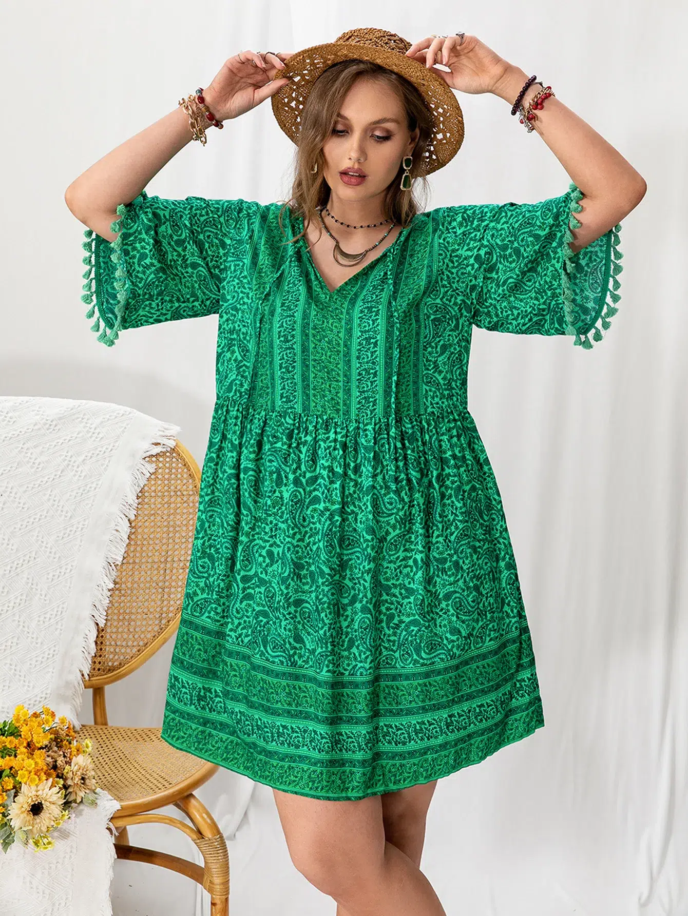 Robe Bohème Chic Courte S602d8cfc02ef4785b0fced735b6e24e2O.webp