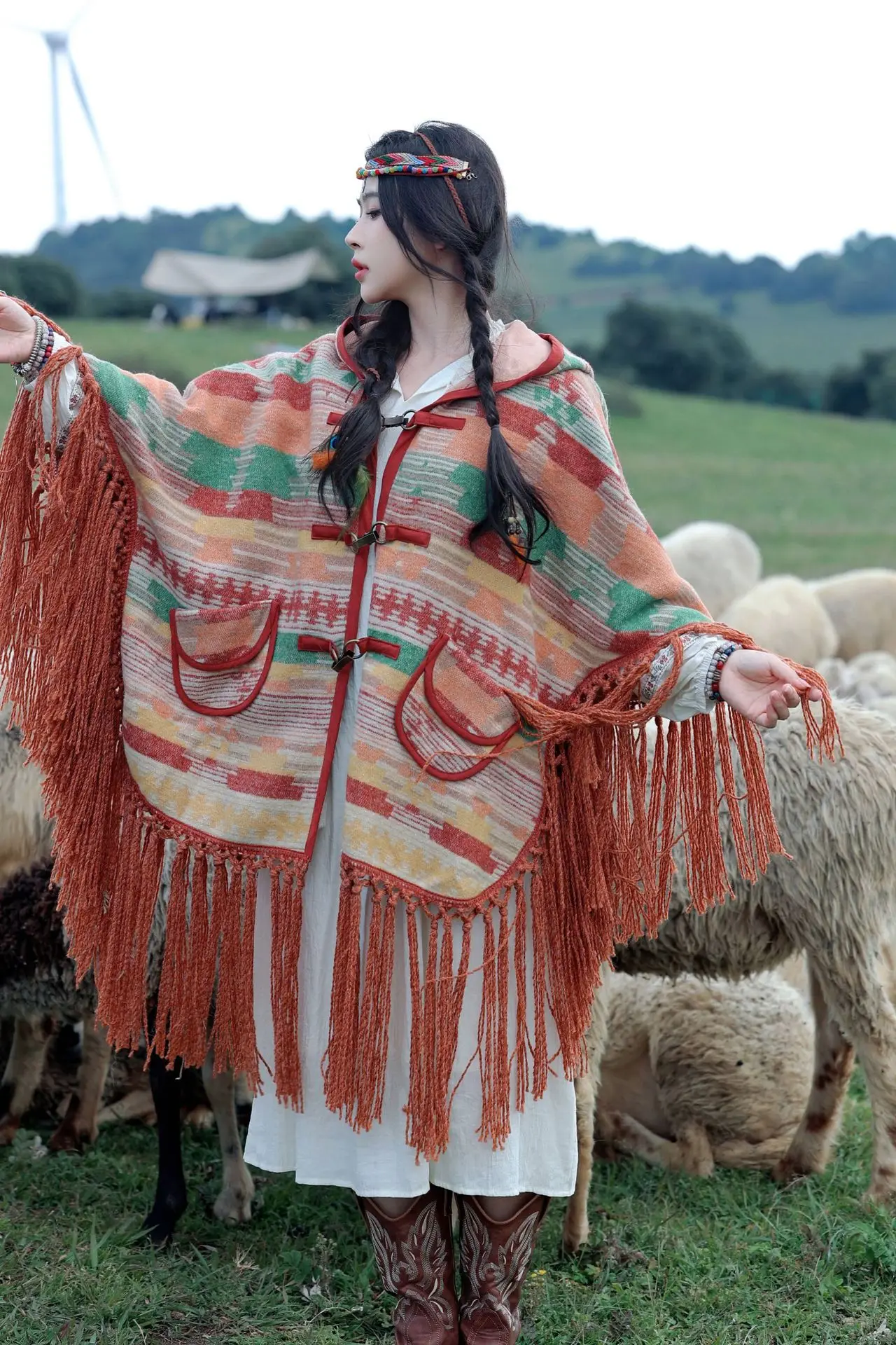 Poncho Femme Traditionnel S6a51df22ba114975b0e1b1f6e4249d9bh.webp