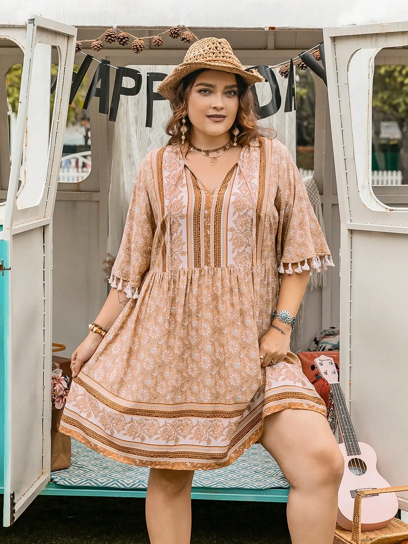 Robe Bohème Chic Courte S742cf6b18de04f97bdea7fdebe3485fav.webp