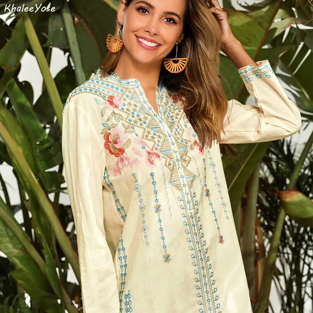 Blouse Mexicaine Grande Taille Blouse Mexicaine Grande Taille – Image 4