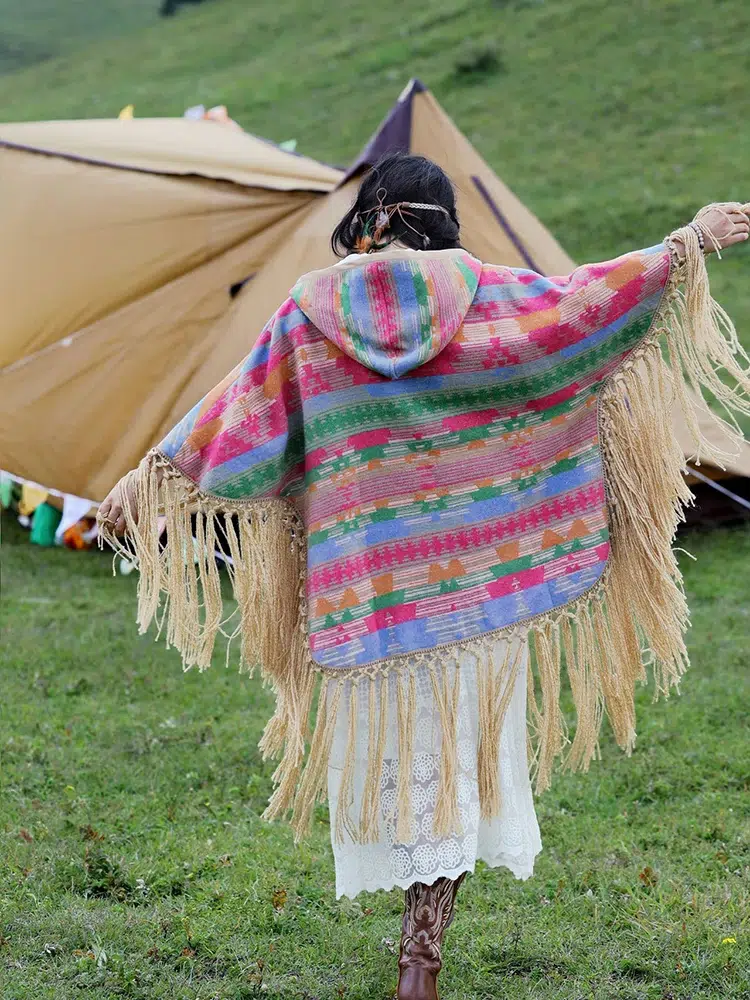 Poncho Femme Traditionnel S961127772bac48059aa79606d33e830cc.webp