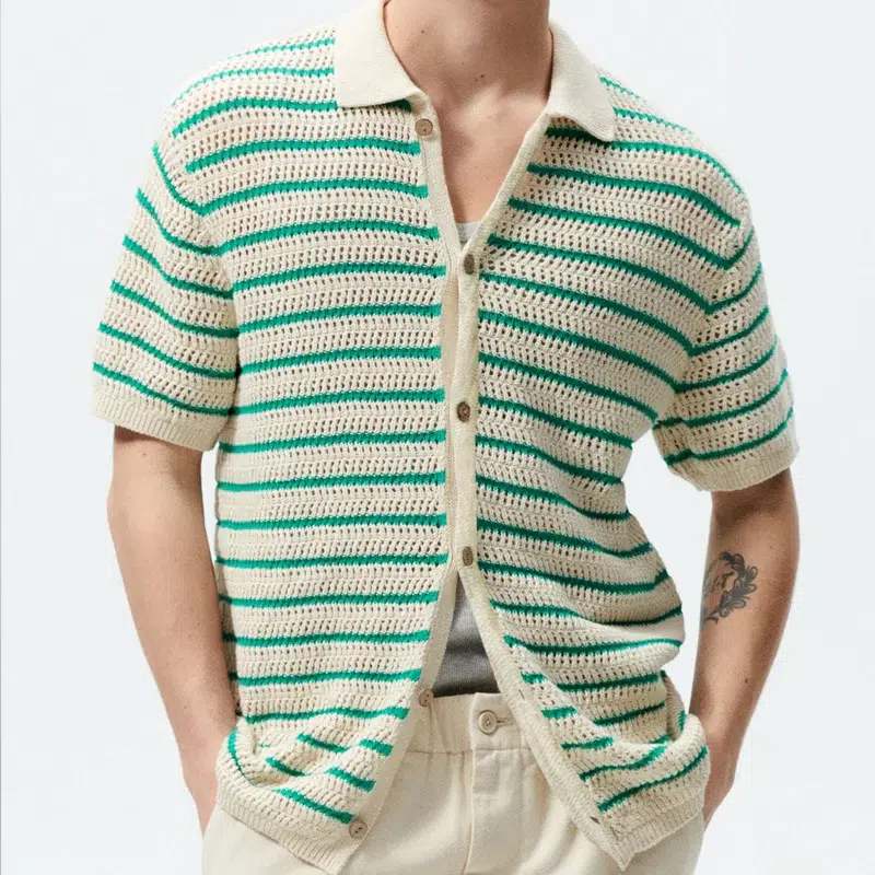 Chemise de Plage Homme Verte S9a7ee9024a4c420bb949aaade638a09aN 1.webp