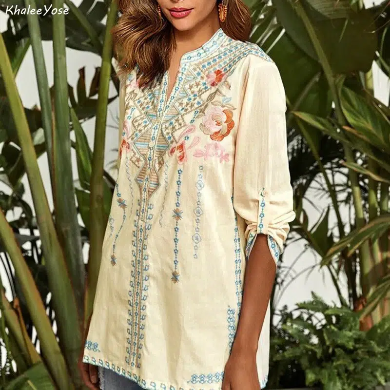 Blouse Mexicaine Grande Taille Blouse Mexicaine Grande Taille – Image 2