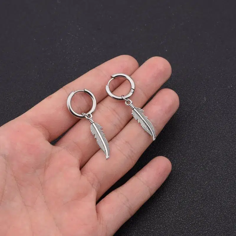 Boucle d’oreille Plume Boucle d'oreille Plume – Image 3