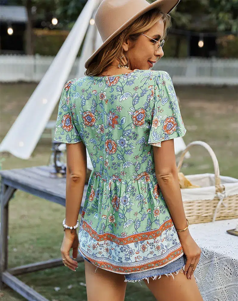 Blouse Hippie Femme Colorée Blouse Hippie Femme Colorée – Image 13
