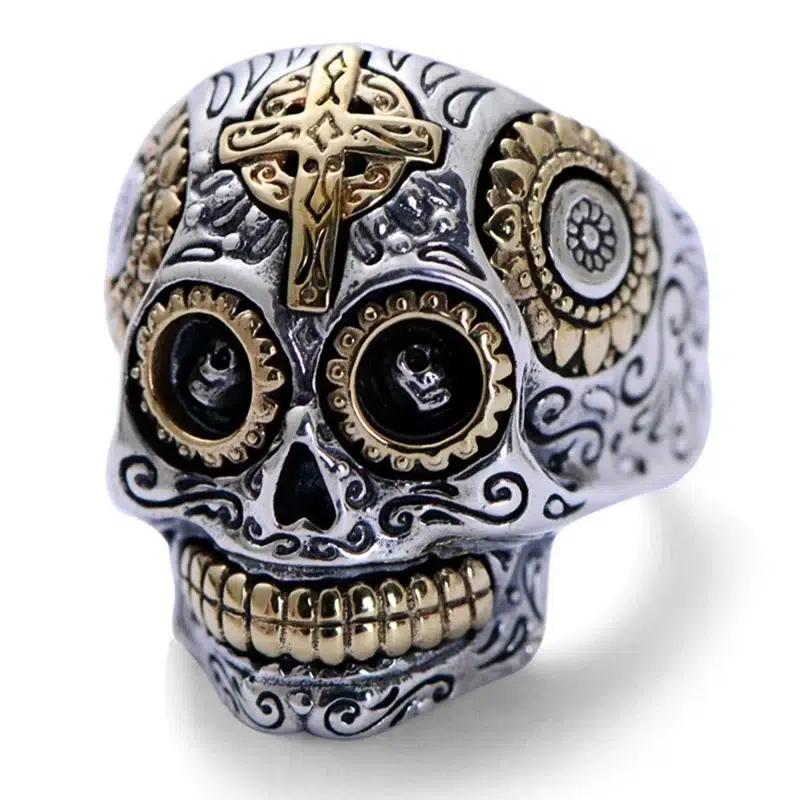 Bague en Argent Tête de Mort Bague en Argent Tête de Mort – Image 2
