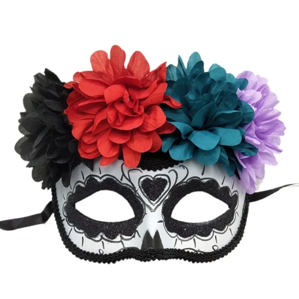 Décorations Fête Des Morts Mexicaine (Day Of The Dead) | Guirlande En Papier à Suspendre 41.8x42 Cm | Motifs Crânes Colorés | Pour Halloween, Fête à Thème - 4