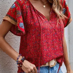 Chemisier Fleuri Femme