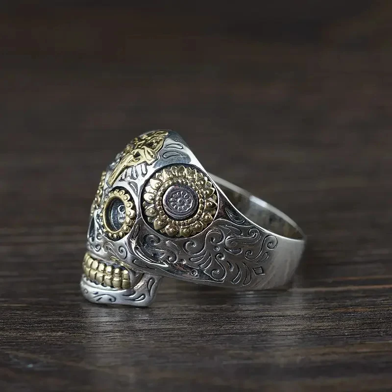 Bague en Argent Tête de Mort Bague en Argent Tête de Mort – Image 6